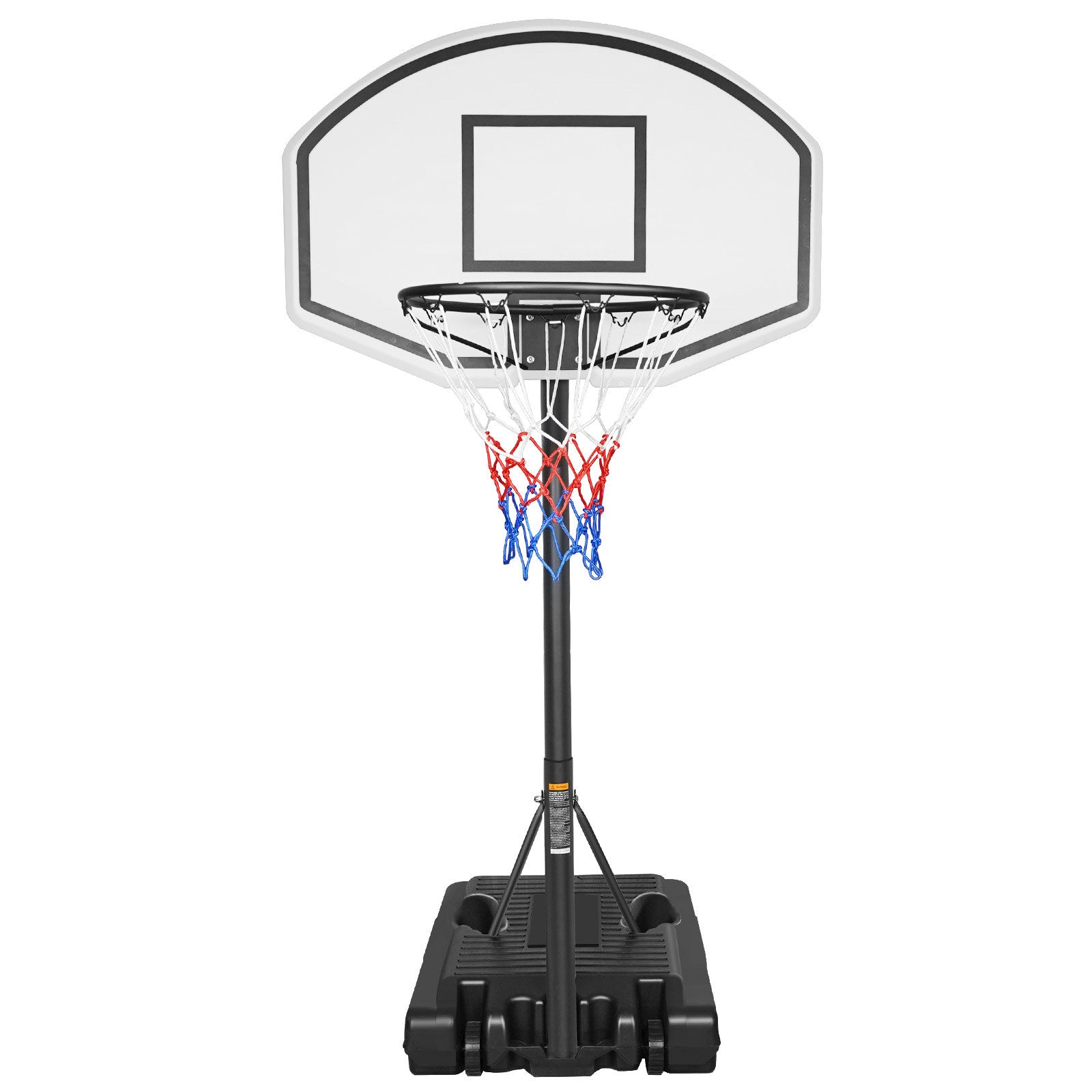 Portable Poolside Basketball Hoop Swimming Pool 3.1ft to 4.7ft Height-Adjustable Basketball System Goal Stand for Kids Doba